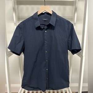 Men’s Theory Casual Button Down Short Sleeve Shirt